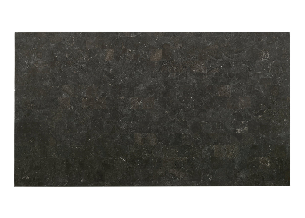 Melstone Brown 7-Piece Genuine Marble-Top Dining Set from Happy Homes - Luna Furniture