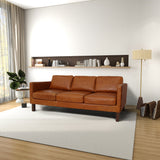 Memphis Cognac Waxy Leather Sofa from Midinmod - Luna Furniture