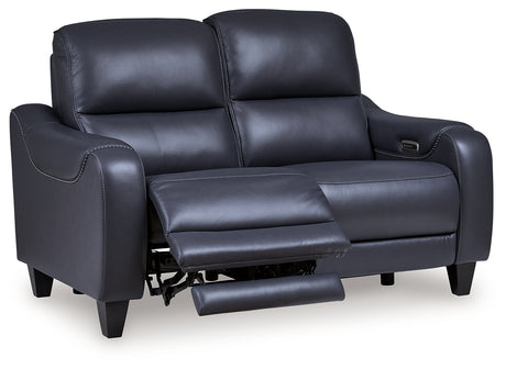 Mercomatic Ocean Power Reclining Loveseat from Ashley - Luna Furniture