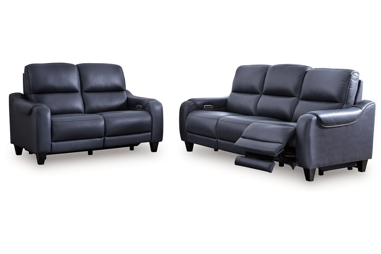 Ashley Mercomatic Power Reclining Sofa and Loveseat U75311U1