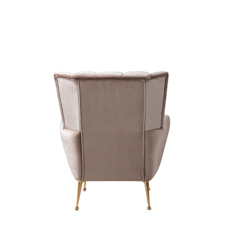 Merida Coffee Velvet Chair from Nova Furniture - Luna Furniture