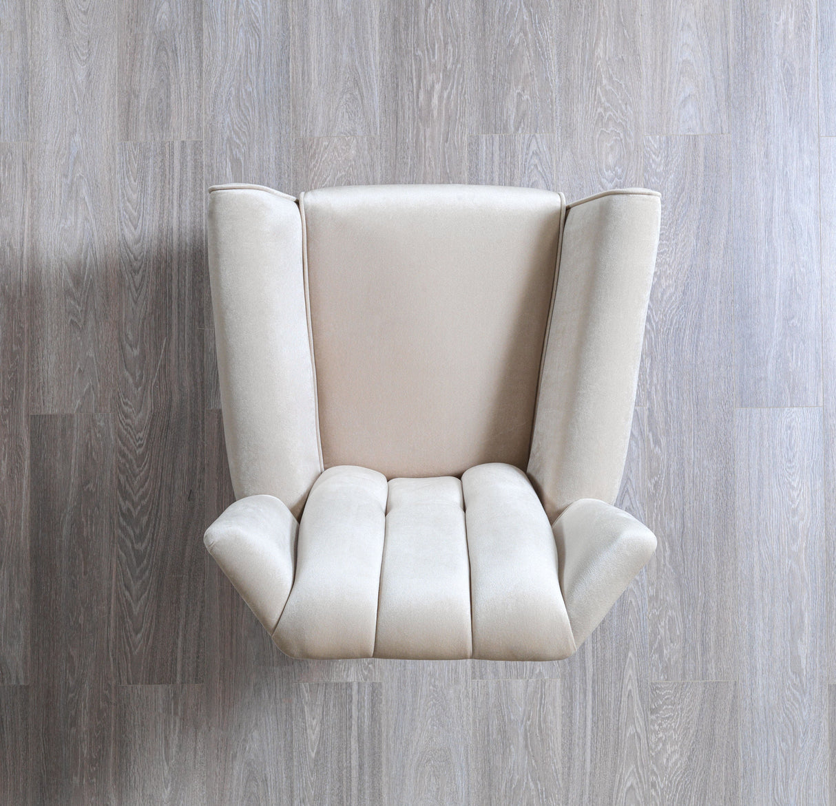 Merida Ivory Velvet Chair from Nova Furniture - Luna Furniture