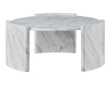 Merino Faux-Marble Round Cocktail Table from Steve Silver - Luna Furniture