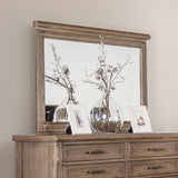 Merthyr Brown Mirror (Mirror Only) from Furniture of America - Luna Furniture