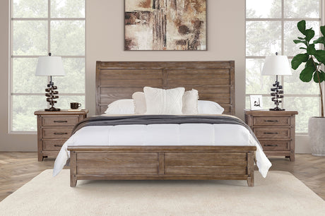 Merthyr Brown Queen Bed from Furniture of America - Luna Furniture