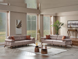 Mia 4-pieces (2 Sofa & 2 Chair) Livingroom Set in Beige from Furnia - Luna Furniture