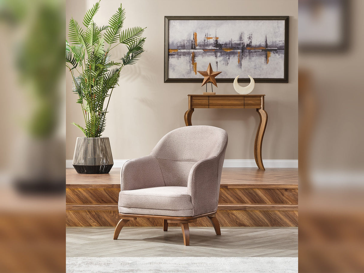 Mia Chair in Beige from Furnia - Luna Furniture