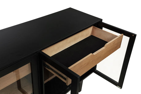 Middleton Black 4-Door Sideboard with Dual Drawers from Coaster - Luna Furniture