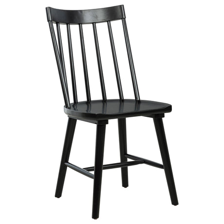Middleton Black Solid Wood Dining Side Chair, Set of 2 from Coaster - Luna Furniture