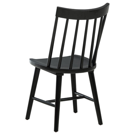 Middleton Black Solid Wood Dining Side Chair, Set of 2 from Coaster - Luna Furniture