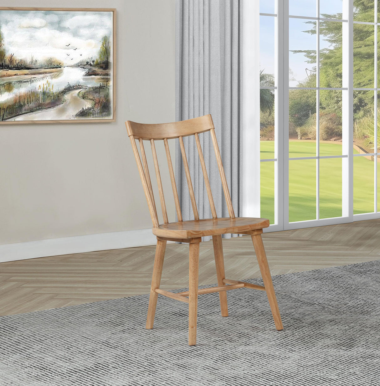 Middleton Brown Solid Wood Dining Side Chair, Set of 2 from Coaster - Luna Furniture