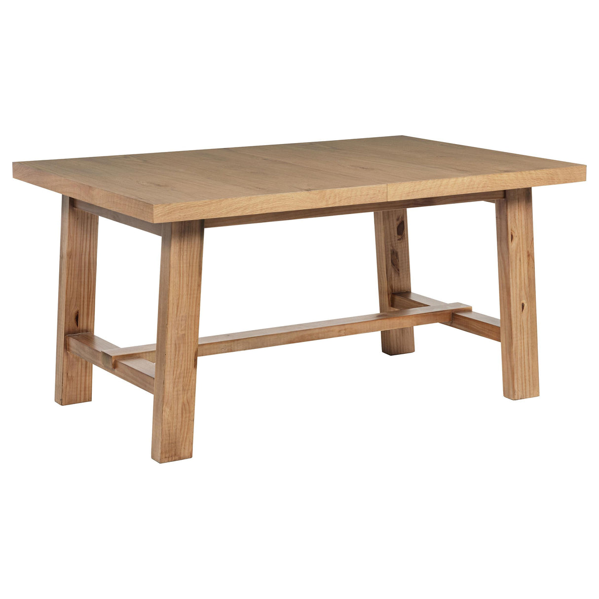 Middleton Natural Brown Dining Table with 76-inch Extension Leaf from Coaster - Luna Furniture