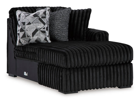 Midnight-Madness Onyx 2-Piece Oversized Double Chaise from Ashley - Luna Furniture