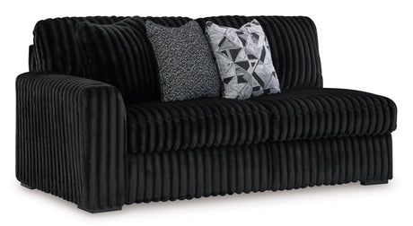 Midnight-Madness Onyx 2-Piece RAF Chaise Sectional from Ashley - Luna Furniture