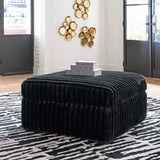 Midnight-Madness Onyx RAF Chase Sectional and Ottoman from Ashley - Luna Furniture