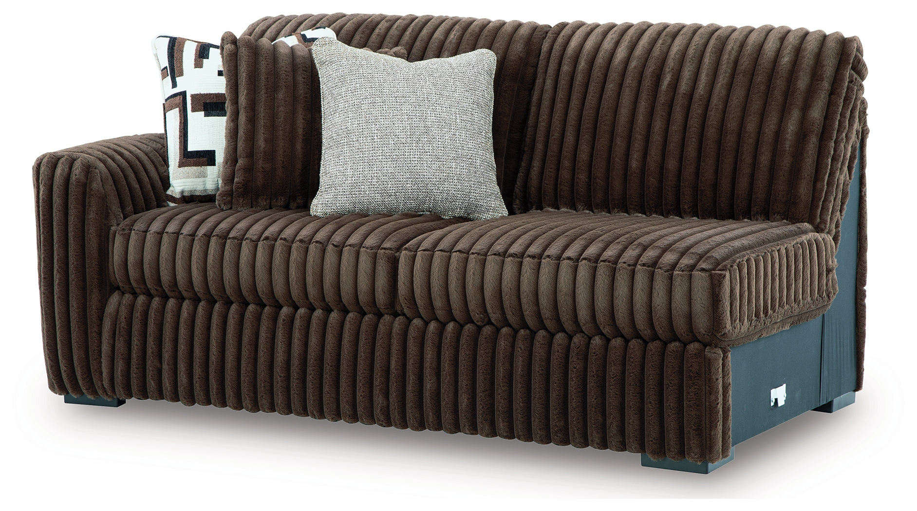 Midnight-Madness 4-Piece Sectional and Oversized Chair – Luna