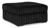 Midnight-Madness Onyx LAF Chase Sectional and Ottoman from Ashley - Luna Furniture