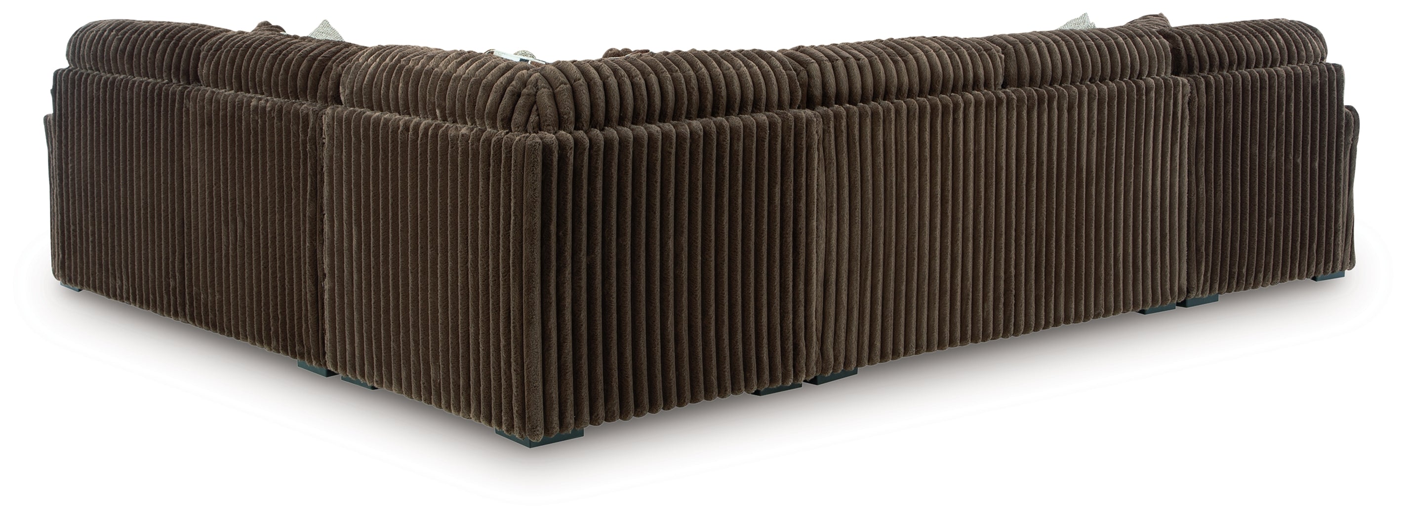 Midnight-Madness Chocolate 4-Piece LAF Chaise Sectional – Luna