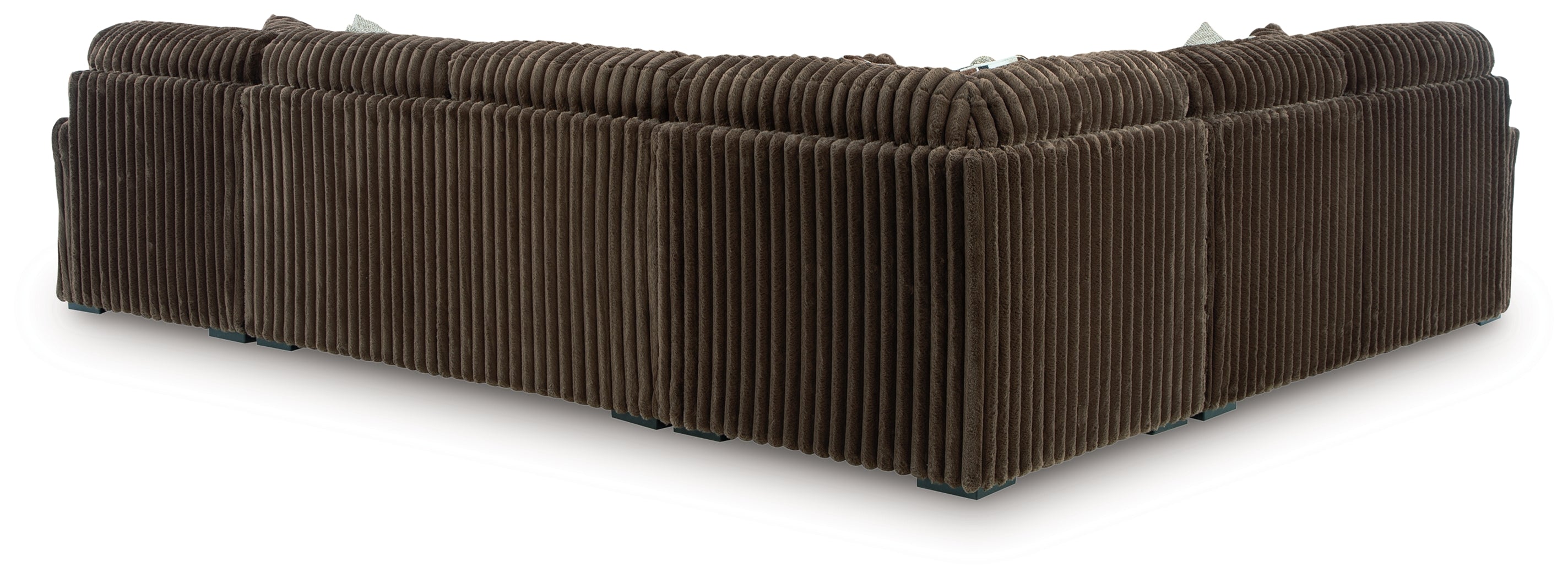Midnight-Madness Chocolate 4-Piece RAF Chaise Sectional – Luna