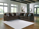 Midnight-Madness Chocolate 5-Piece Sectional from Ashley Furniture - Luna Furniture