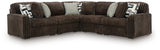 Midnight-Madness Chocolate 5-Piece Sectional from Ashley Furniture - Luna Furniture