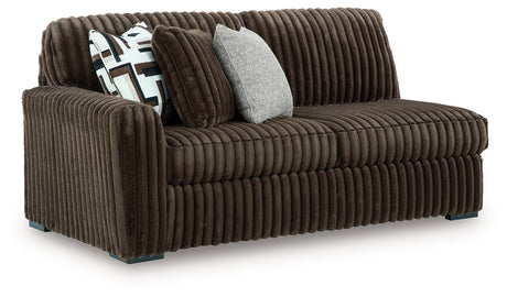 Midnight-Madness Chocolate Left-Arm Facing Sofa from Ashley - Luna Furniture