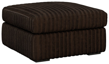Midnight-Madness Chocolate Ottoman from Ashley - Luna Furniture