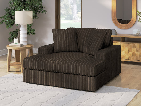 Midnight-Madness Chocolate Oversized Chaise