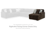 Midnight-Madness Chocolate Right-Arm Facing Corner Chaise from Ashley Furniture - Luna Furniture