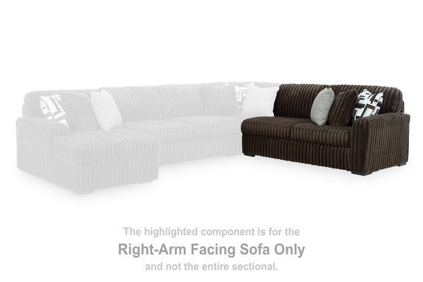 Midnight-Madness Chocolate Right-Arm Facing Sofa