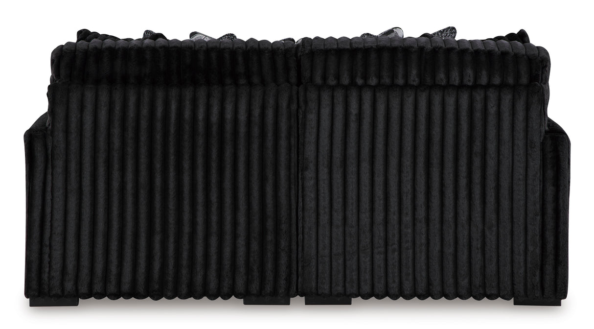 Midnight-Madness Onyx 2-Piece Oversized Double Chaise from Ashley - Luna Furniture