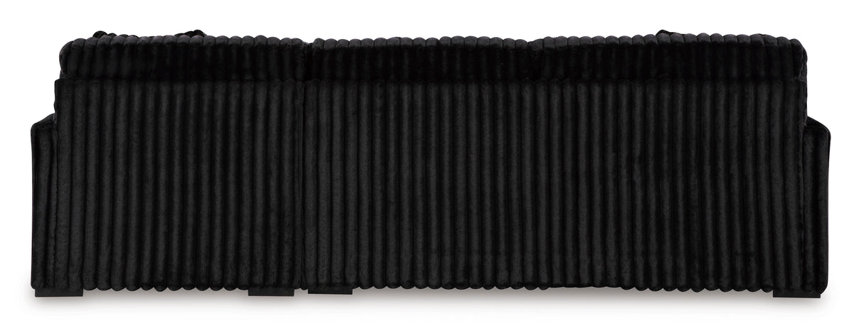 Midnight-Madness Onyx 2-Piece RAF Chaise Sectional from Ashley - Luna Furniture