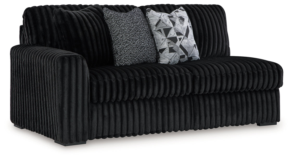 Midnight-Madness Onyx 2-Piece Sectional and Oversized Chaise from Ashley - Luna Furniture