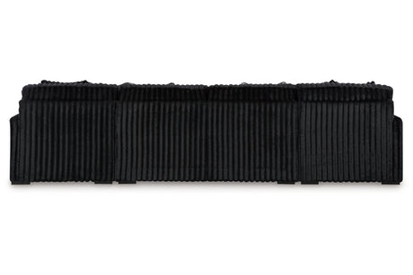 Midnight-Madness Onyx 3-Piece Double Chaise Sectional from Ashley - Luna Furniture