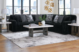 Midnight-Madness Onyx 3-Piece Sectional from Ashley - Luna Furniture