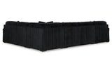 Midnight-Madness Onyx 4-Piece LAF Chaise Sectional from Ashley - Luna Furniture