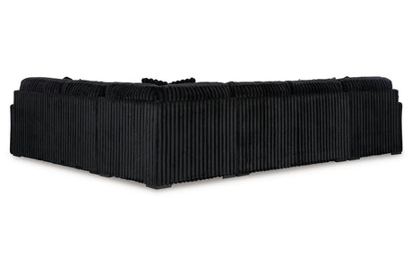 Midnight-Madness Onyx 4-Piece LAF Chaise Sectional from Ashley - Luna Furniture