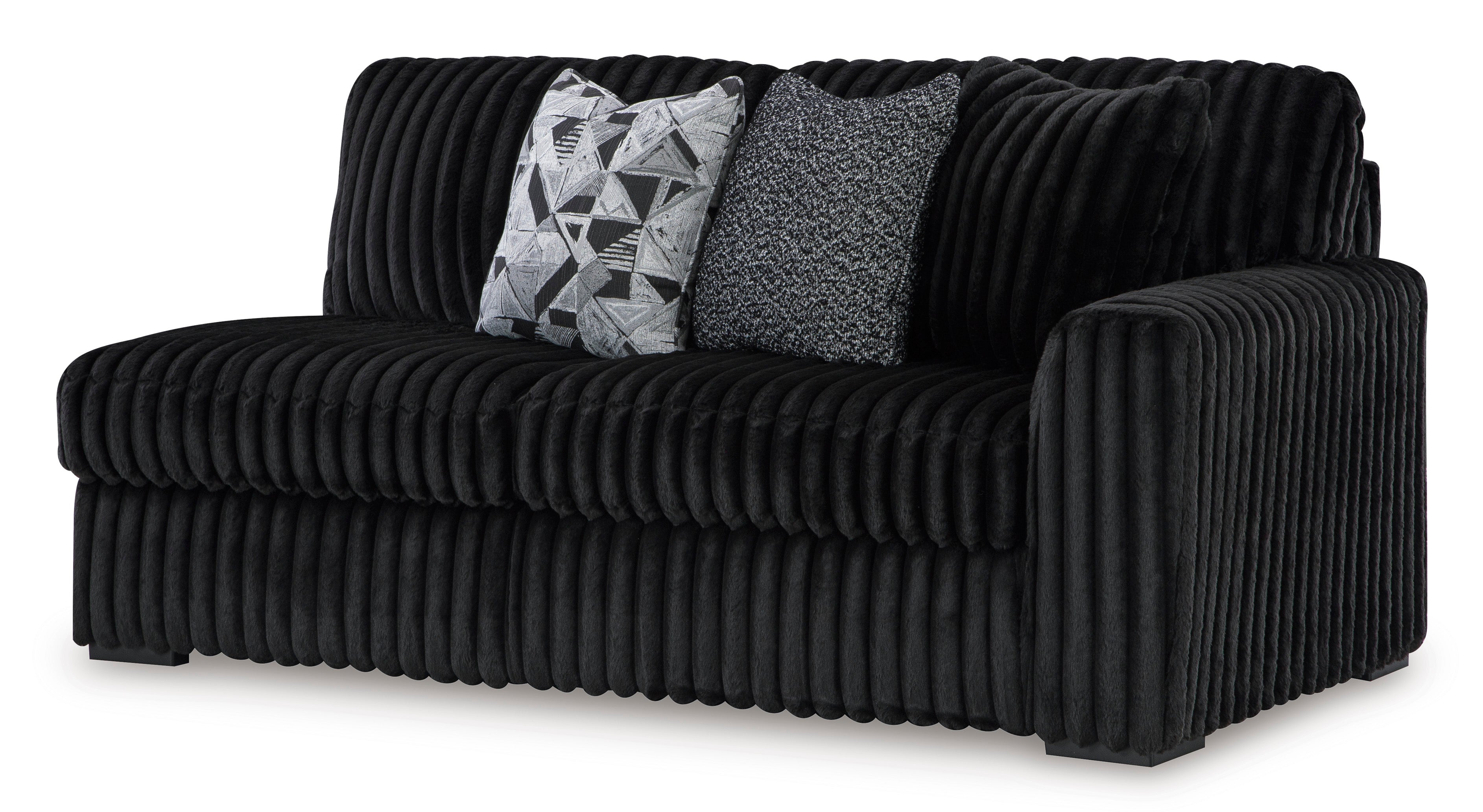 Ashley Midnight-Madness Onyx 4-Piece LAF Chaise Sectional – Luna