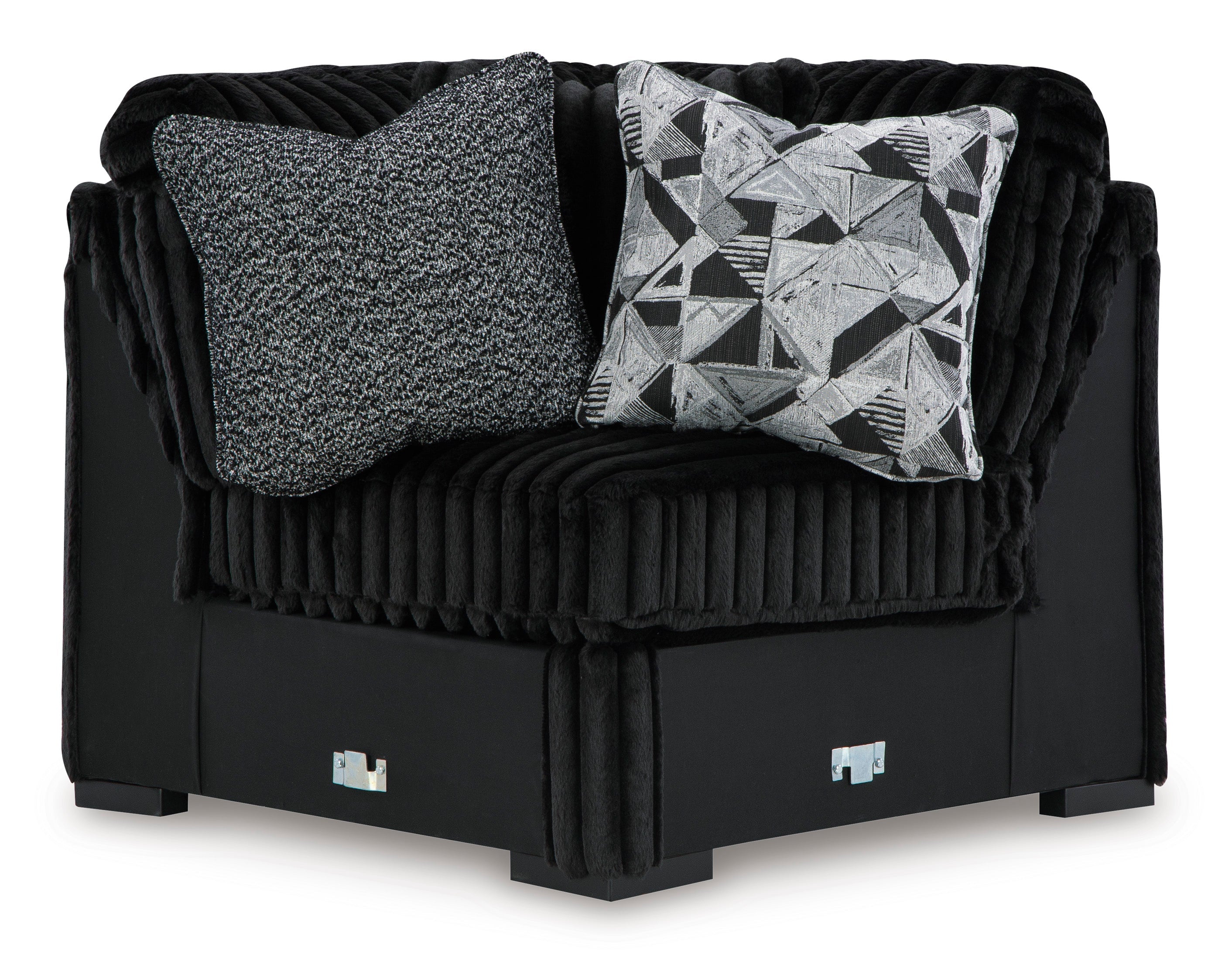 Ashley Midnight-Madness Onyx 4-Piece LAF Chaise Sectional – Luna