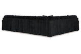 Midnight-Madness Onyx 4-Piece RAF Chaise Sectional from Ashley - Luna Furniture