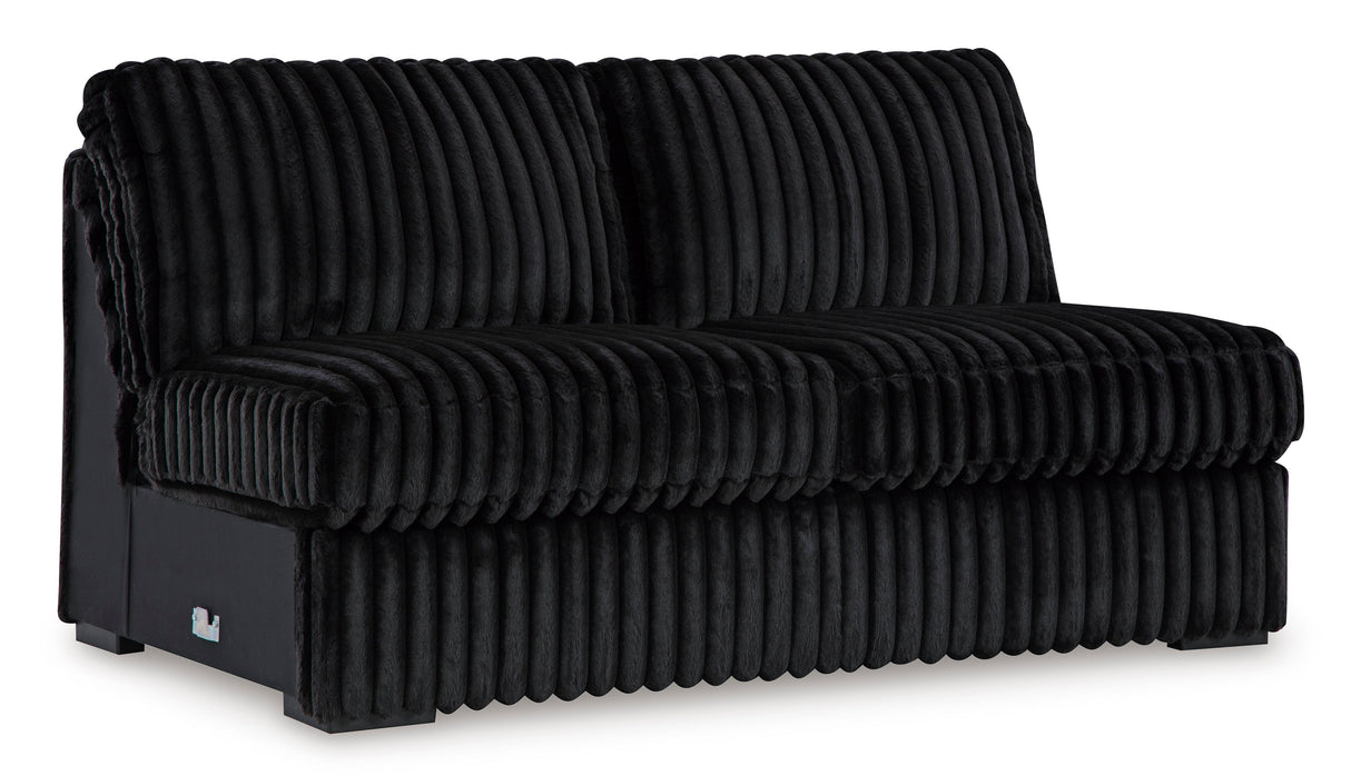 Midnight-Madness Onyx 4-Piece RAF Chaise Sectional from Ashley - Luna Furniture