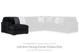 Midnight-Madness Onyx Left-Arm Facing Corner Chaise from Ashley - Luna Furniture