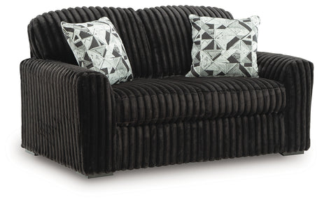 Midnight-Madness Onyx Loveseat from Ashley - Luna Furniture