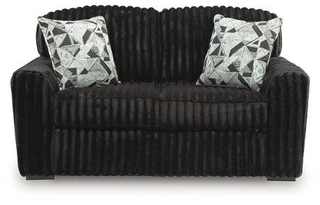 Midnight-Madness Onyx Loveseat from Ashley - Luna Furniture