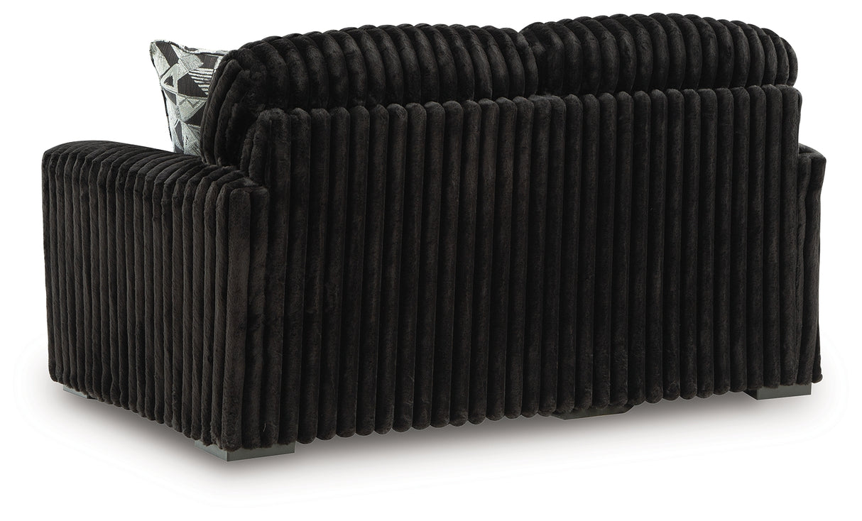 Midnight-Madness Onyx Loveseat from Ashley - Luna Furniture