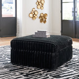 Midnight-Madness Onyx Oversized Accent Ottoman from Ashley - Luna Furniture