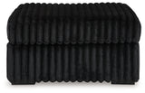 Midnight-Madness Onyx Oversized Accent Ottoman from Ashley - Luna Furniture