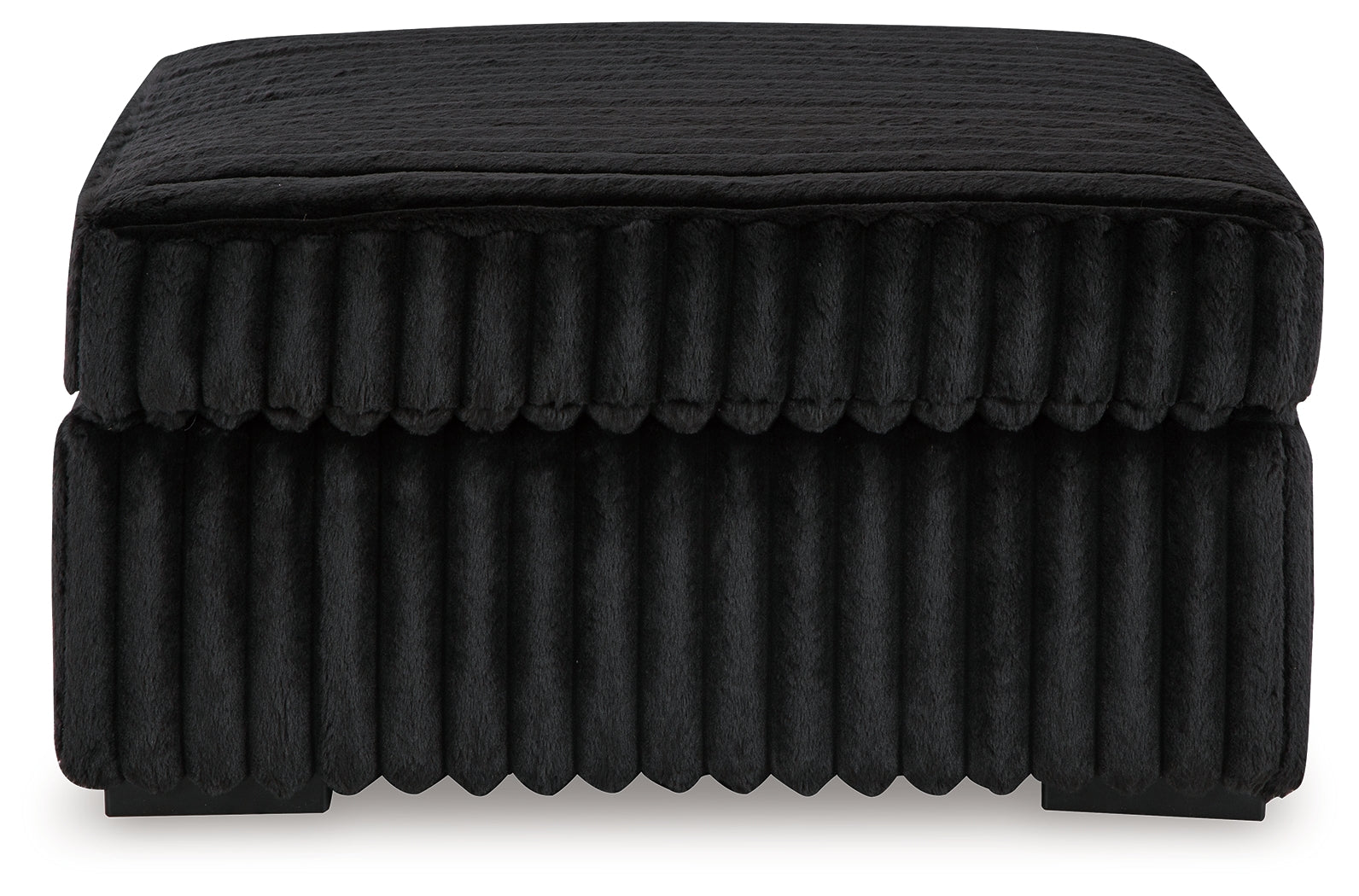 Ashley Midnight-Madness Onyx Oversized Accent Ottoman - Luna Furniture