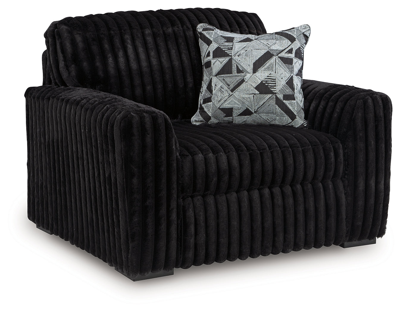 Midnight-Madness Onyx Oversized Chair – Luna Furniture