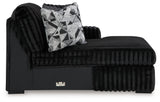 Midnight-Madness Onyx Right-Arm Facing Corner Chaise from Ashley - Luna Furniture